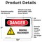 Signmission Moving Machinery Danger Sign, Vinyl Decal, 10in W x 7in L, 2PK OS-2PACK-DS-D-710-L-1453 - alternate 4